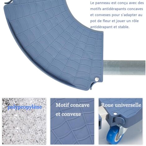 Rodillo Para Macetas YRHome – Ajustable De 39 A 52 Cm, Soporta 300 Kg, Con Ruedas Y Frenos, Ideal Para Mover Plantas Pesadas En Interior Y Exterior