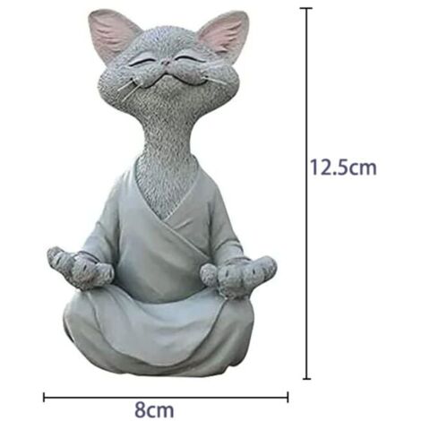 Estatuilla De Meditación De Yoga - Escultura Abstracta Hecha A Mano, Decoración Para Escritorio, Estudio O Salón, Varios Tamaños