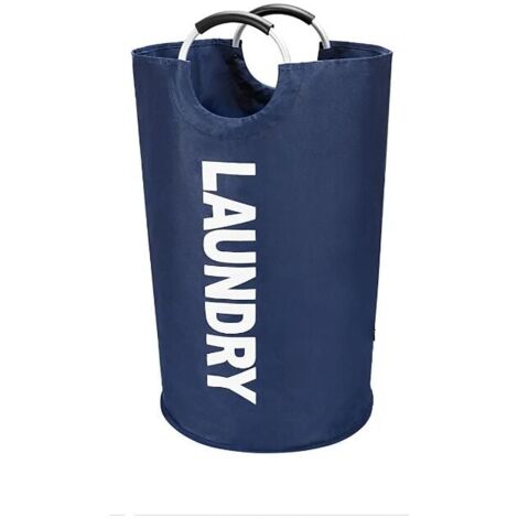 Bolsa De Lavandería Extra Grande Azul - 70x70x101 Cm, Poliéster Resistente, Con Cordón, Marca MIP