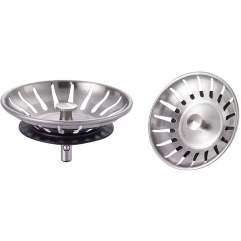 Tapón Colador Para Fregadero De Acero Inoxidable - 2 Piezas Universal Para Cocina Y Baño