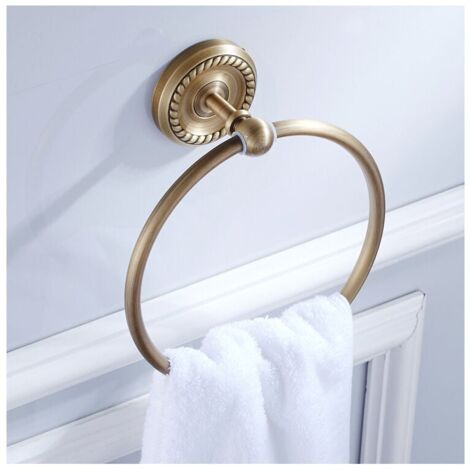 Toallero retro de 62,5 cm, negro, toallero de acero inoxidable para baño, antioxidante, soporte para toallas de pared con tornillos fijos | Leroy Merlin