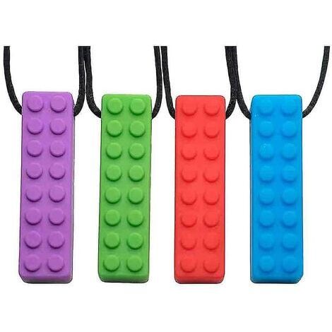Collar Sensorial Masticable Para Autismo | Pack De 10 | Silicona Segura | Para Niños Con Necesidades Especiales