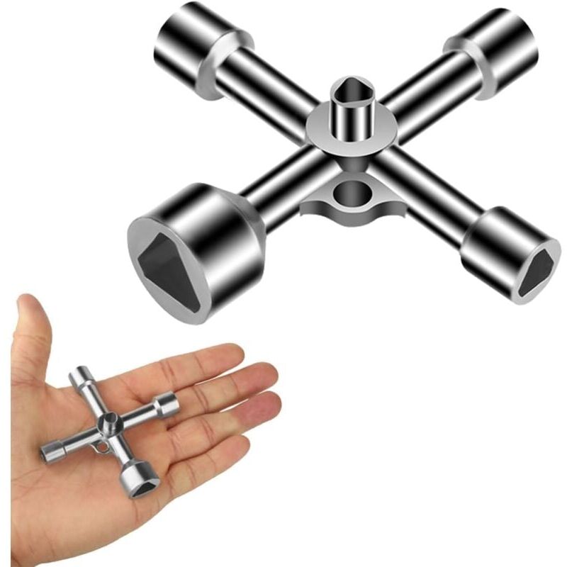 Chiave Universale A 4 Vie Kravm Con Inserto A Taglio E Phillips [E05150 - Foto 6