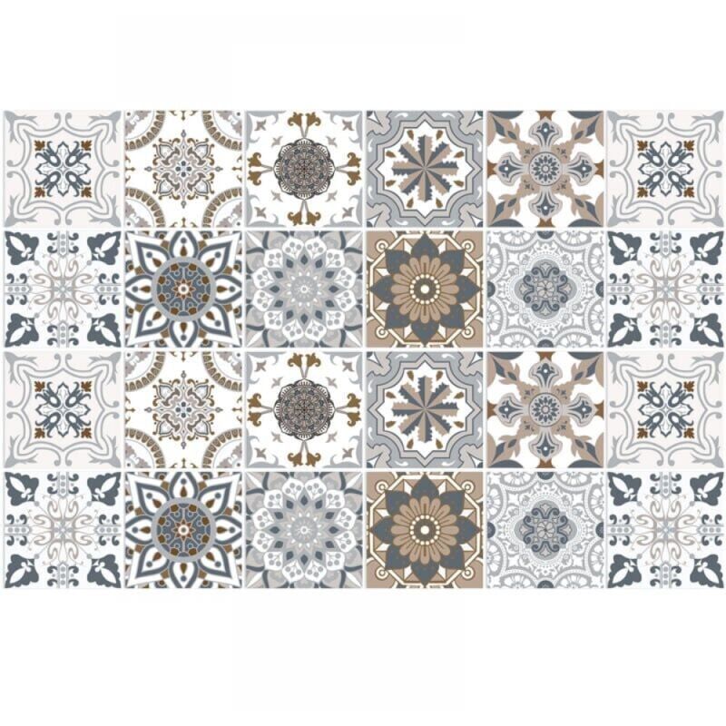 Piastrelle Adesive Metalliche Per Paraschizzi Cucina – Grigio, 10 Pezzi, Stacca E Attacca, Impermeabili