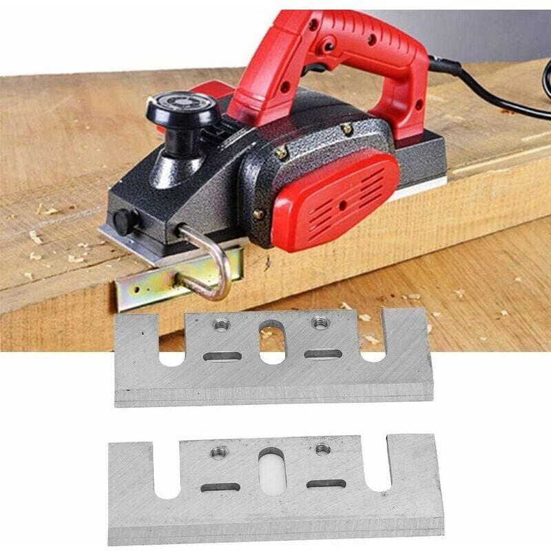 10 Lame HSS Per Pialla Elettrica - 82mm, Reversibili, Di Ricambio Per Lavorazione Legno - Foto 10