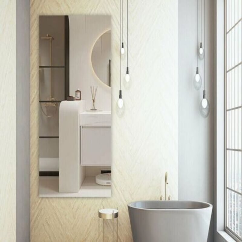 Specchi Adesivi Da Parete 30x20cm - 4 Pezzi In Acrilico Per Bagno E Camera - Foto 6