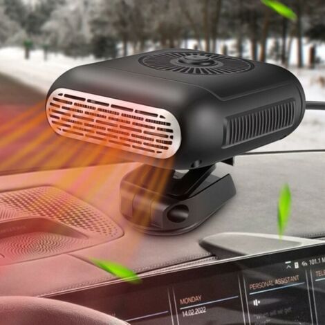 Riscaldatore Auto Portatile 12V 150W 2 In 1: Sbrina Il Parabrezza In 10 Secondi E Funziona Anche Come Ventilatore D'Estate