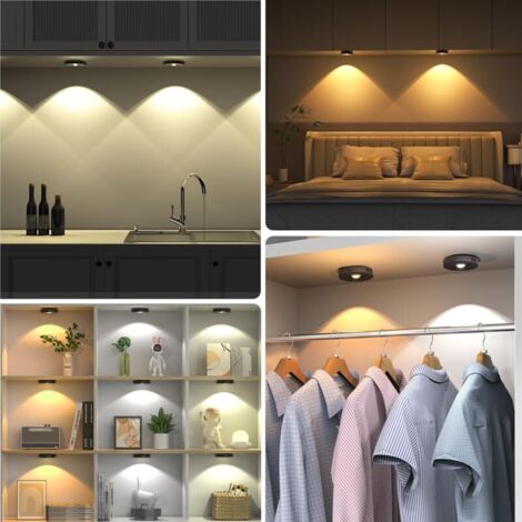 Lot De 2 Dessous De Verre à LED - 7 Couleurs Variables - Rechargeable Par USB - Dessous De Verre LED Colorés - Lumières De Dessous De Verre De Voiture