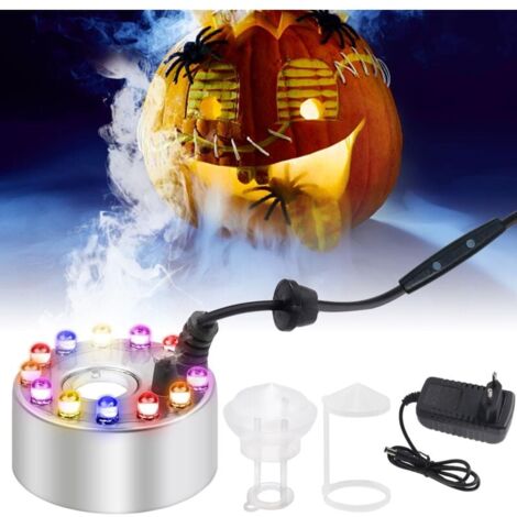 Machine à Brouillard 12 LED - Brumisateur Pour Fontaine, Aquarium, Décoration Halloween Et Noël - 4