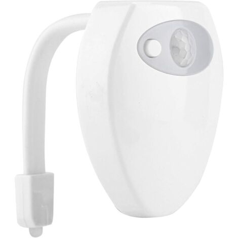 Lampe LED Pour Toilette,16 Couleurs Lumière Des Toilettes À L'intérieur Des Toilettes Avec Détecteur De Mouvement IdéAle Pour Cuvette De Toilette, Salle De Bain, Accessoire De Salle De Bain Amusant