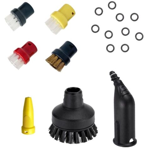 Karcher Sc4 10 Pièces Accessoire Pour Karcher Nettoyeur Vapeur, Rondes Grande Brosses, Buse, Brosses Plates Accessoire Karcher Vapeur