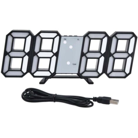 ORIA Sveglia Digitale, Orologio Da Comodino A LED [Display LED Grande Da 10''], Orologi Da - Foto 4