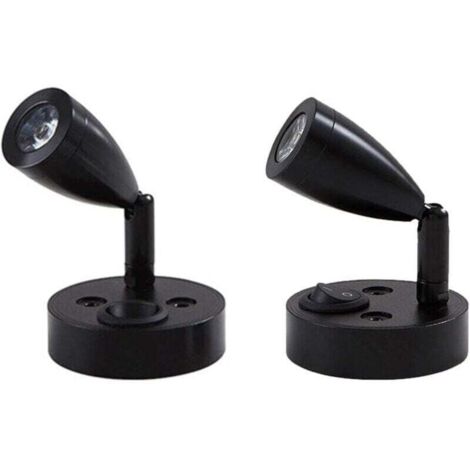 2 pezzi 12V LED Spot Luci di lettura Interruttore regolabile Lampada da