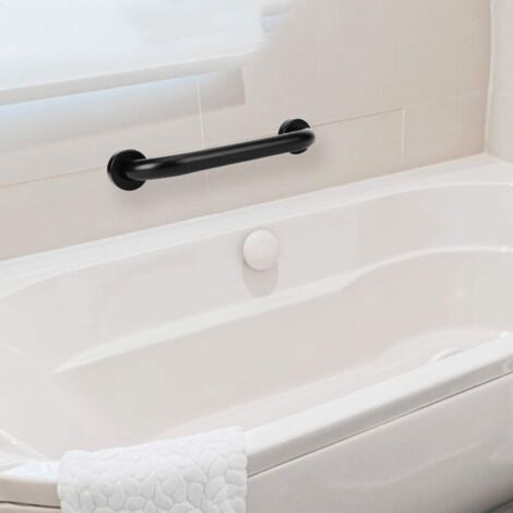 VEVOR Asta Di Trasferimento Dal Pavimento Al Soffitto, Capacita 136 Kg Barra Di Sostegno Per Bagno Montata A Tensione Con Maniglia Curva Antiscivolo, Asta Di Sicurezza Per Soffitti 2140 A 3050 Mm Nero - 3