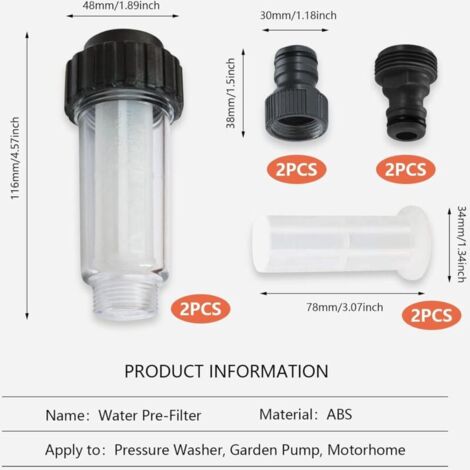 Filtro per l'acqua, Prefiltro for lavaggio automatico e controlavaggio