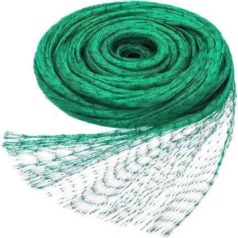 Rete Protettiva Per Uccelli A Maglia Stretta 4x6 M - Con 12 Chiodi - Resistente UV E Intemperie