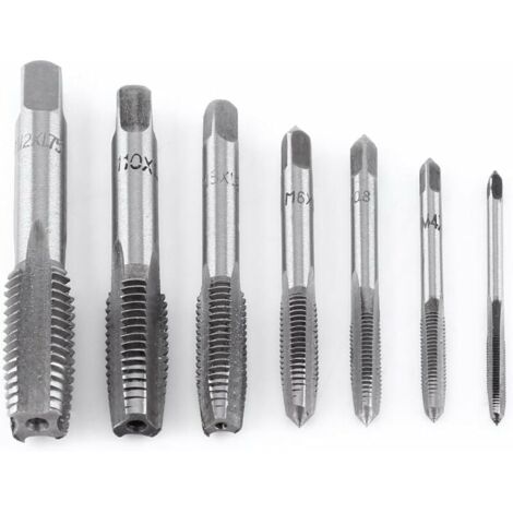 Filiere Metriche Acciaio Set Maschi E Filiere Per Filettatura HSS | Da M3 A M12 | 32 Pezzi | Per Metallo E Plastica Set Maschi Filiere - Foto 2