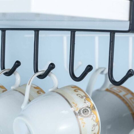 Ganci Per Tazze In Ferro Nero Fatti A Mano Per Mensole Da Cucina - Foto 11