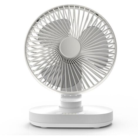 Ventilatore Da Tavolo Silenzioso Con Oscillazione 3D - 4 Velocità, Inclinazione 120°, Per Stanze Fino A 15m²