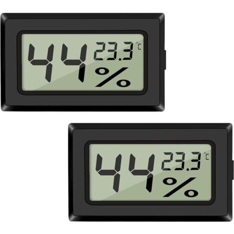 Termometro Igrometro Digitale LCD – Misura Umidità 0-99% RH, Temperatura -20 A +60°C, Punto Di Rugiada E Bulbo Umido, Con Retroilluminazione