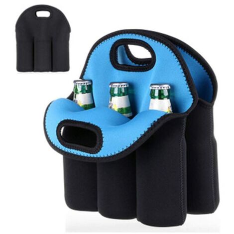 Set 2 Borse In Neoprene Per 2 Bottiglie – Porta Vino Con Maniglia, Ideale Per Picnic E Campeggio