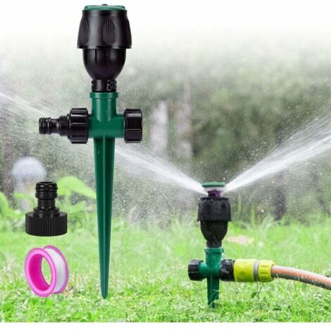 JR Irrigatore Da Prato Multigetto, 8 Programmi, Circolare E Direzionale, In Plastica ABS, Attacco Rapido - 2