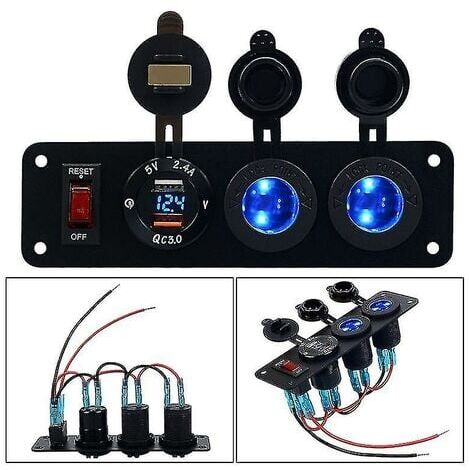 Presa Accendisigari 12v Adattatore Doppia USB Per Accendisigari Auto - Supporto Per Telefono, Caricatore 29mm, Nero Cavo 29mm - Foto 7