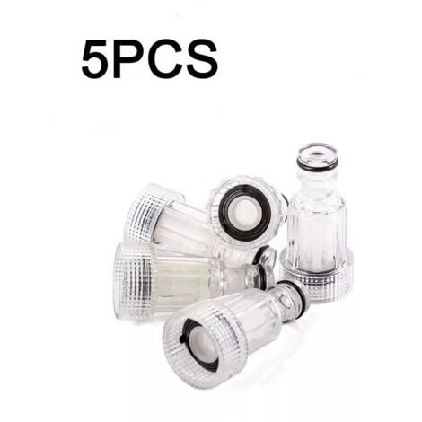 Filtro Acqua Per Tubo Giardino - 2 Pezzi 3/4", Con 4 Inserti E 5 Adattatori, Per - Foto 8