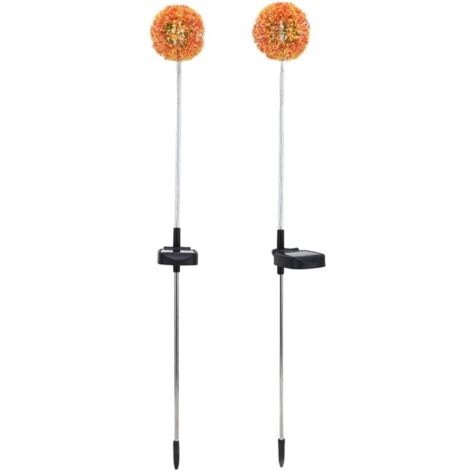 Luci Solari Da Giardino A Forma Di Croce Con Farfalle - 2 Pezzi - Decorazione Cimitero, Tomba, Ricordo - LED Caldi, IP65 - 4