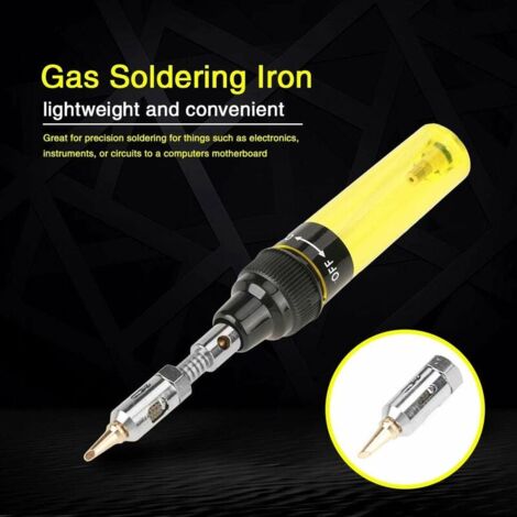 Saldatore A Gas Butano Portatile – 1300°C Fiamma, 450°C Punta – Completo Di Accessori In Valigetta - 4