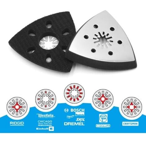 Platorelli Per Levigatrice Palmare Valex - 2 Pezzi, Ricambio Originale Per Modelli LP220P E LP230