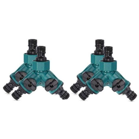 HATOOLHA Connettore A Y In Ottone A 3 Vie - Valvola A Sfera Per Acqua, Olio, Gas (8 Mm O 10 Mm)