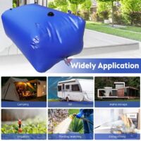 Borsa Acqua Pieghevole 5L/10L Con Rubinetto - Serbatoio Per Campeggio, Escursionismo E Sport - Foto 3