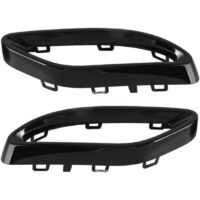 2 Tubi Di Scarico In Acciaio Inox Per Mercedes Classe A/B/C/E/GLC | Nero Lucido - Modelli W205 W213 Ecc. - Foto 3