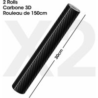 Pellicola Adesiva Carbonio 3D Per Auto/Moto - 100x250cm, Nero, Effetto Carbonio - Foto 5