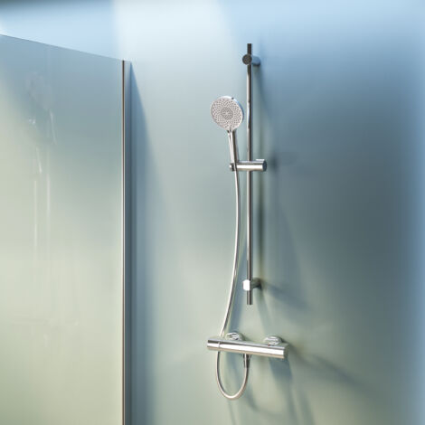 Douche Set avec Mitiguer Thermostatique 38℃ Douche Kit Robinet Baignore Thermostatique (1/5)