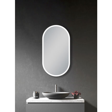 Artforma Miroir De Salle De Bain Moderne Avec éclairage LED