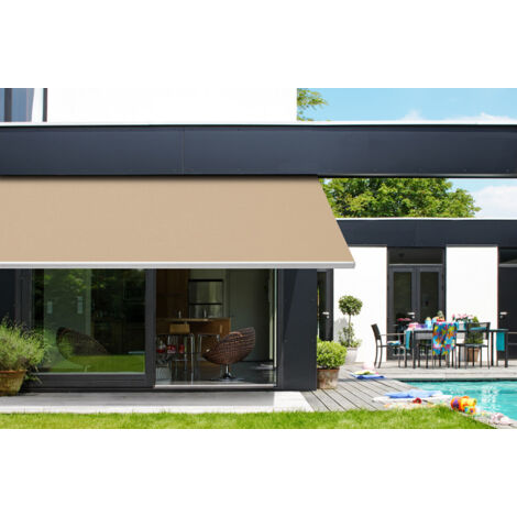 Toile de remplacement pour store banne 4 X 3,5 m Toile Dune 380 x 370 cm (1/5)