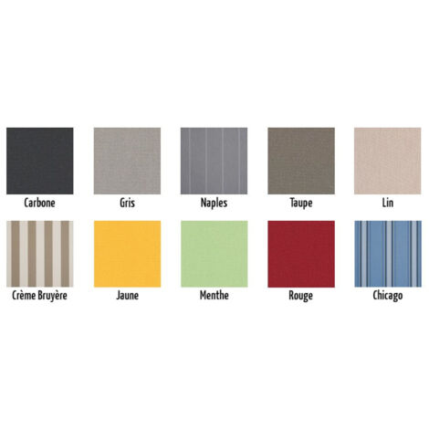 Store Extérieur Vertical 60x230 cm Dickson® Naples gris ORC D113 - Armature anthracite