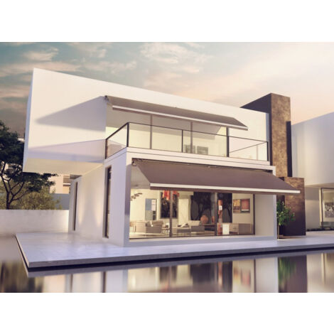 Dickson Lin Store Banne Monobloc Manuel 3,75 X 3 m Anthracite - DICKSON® LIN