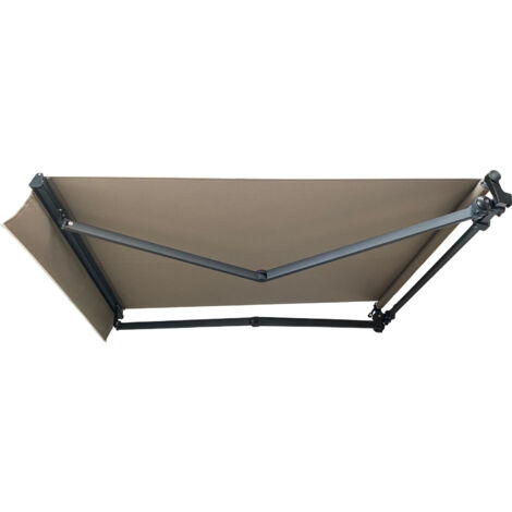 Store Banne Monobloc MOTORISÉ 3,6 X 3 m Anthracite - DICKSON® TAUPE (1/4)