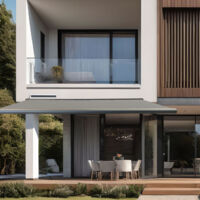 Store Banne Solaire Coffre Intégral Altea Anthracite 7016 4,5 X 3 Toile Gris