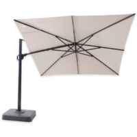 Parasol Déporté Carré Marbella 3 x 3 m toile acrylique Sunbrella Lin