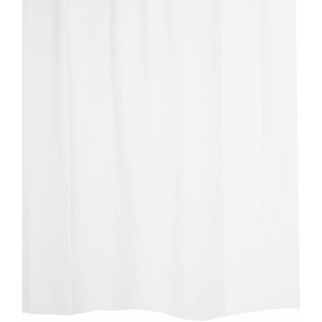 Rideau de douche ANNIS blanc 240 x 200 cm