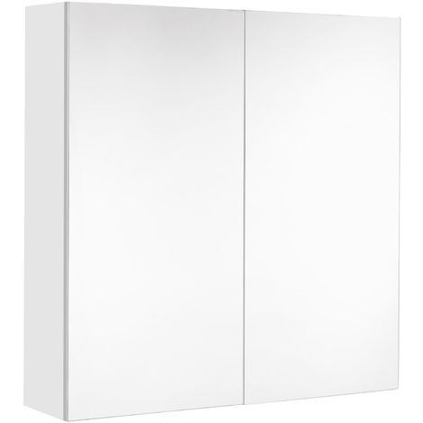 Allibert Armoire De Toilette Eclairante 60 Cm 2 Portes Miroirs Blanc Brillant Prise Ute Juno Tnt 823073