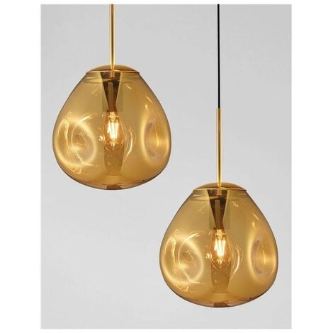 Suspension Luminaire Vintage Verre Lava