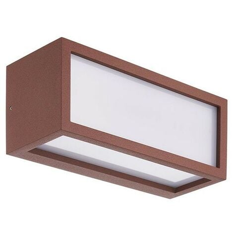 Borne LED solaire Tradition Corten - Les Jardins