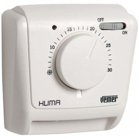 Thermostat mécanique à bouton mural Vemer VE021200 Klima SI