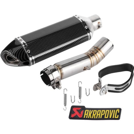 TOPIKY Système d'échappement Silencieux SlipOn avec DB Killer + MidPipe Fit pour CBR500R CB500F CB500X 20132015