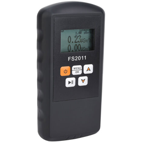 Geiger FS2011 Compteur de rayonnement nucléaire avec batterie portable numérique portable pour radiations nucléaires Dosimètre Alarme Moniteur testeur
